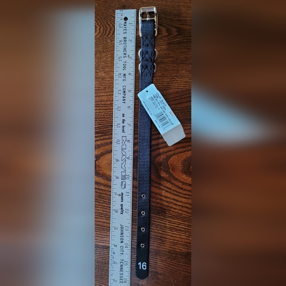 2 /$15  New Hamilton Nylon Dog Collar Metal Buckle  16"  Black - Picture 5 of 8